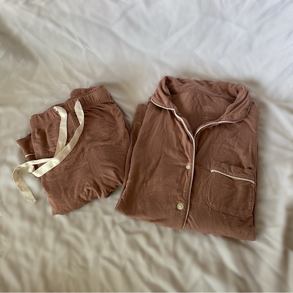 Stars above long sleeve and pants pajama set